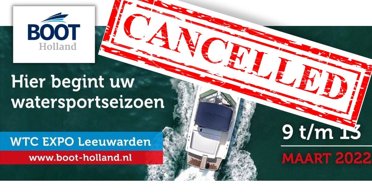 Auch „Boot Holland“ in Leeuwarden wurde nun abgesagt