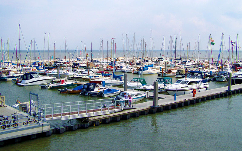 Der Yachthafen des Segelklub Juist
